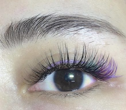 bunte Wimpern